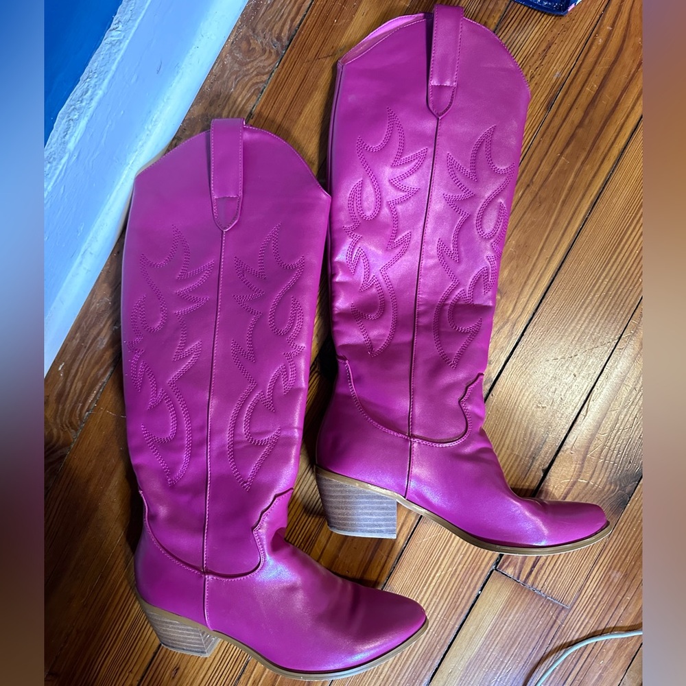 Hot Pink Tall Cowboy boots